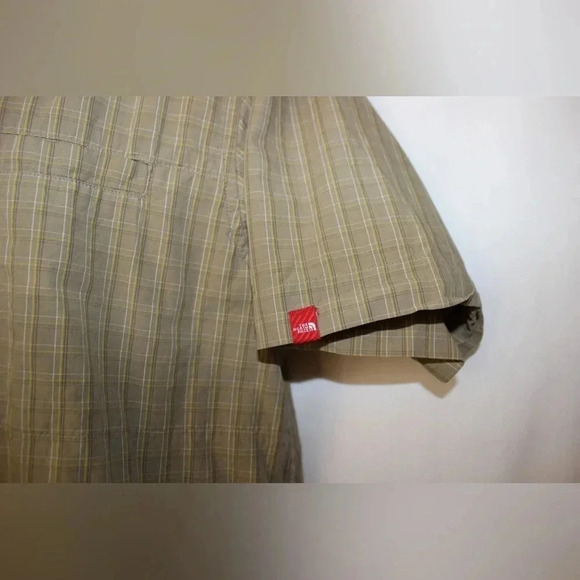 Men’s The North Face Pin Striped Short Sleeve Outdoor Hiking Casual Shirt Size L - Picture 3 of 11